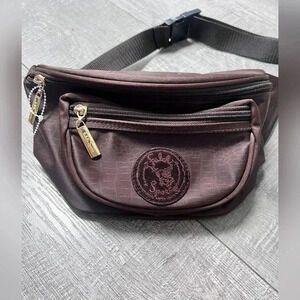 Vintage Carlos Falchi Sport Brown Fanny Pack New